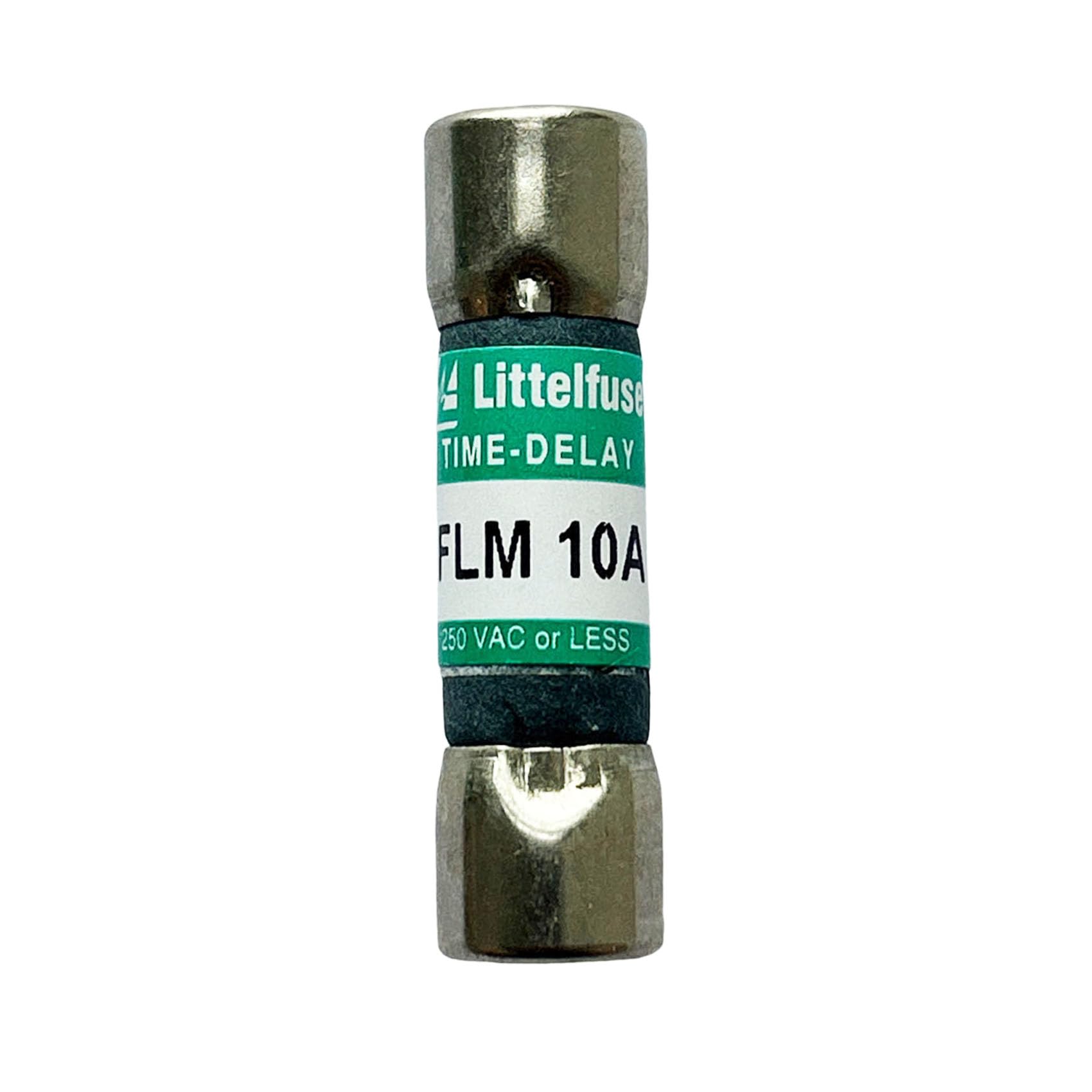 New FLM 10A FLM010 FLM-10 FLM-10A 250Vac Time Delay Fuse, Pack of 10