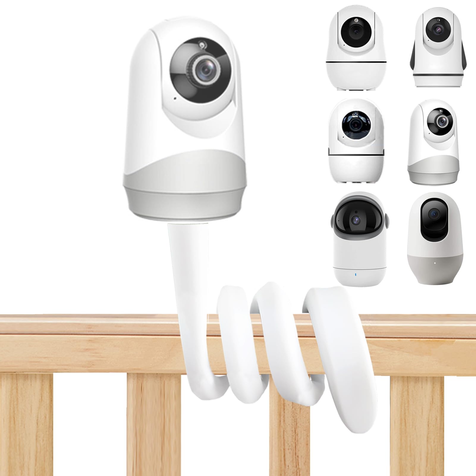 Baby Monitor Holder Compatible with Hellobaby HB6550,HB40,HB6240,HB66,HB6233/Blemil BL9052/Nooie IPC100 360/GHB ABM720 Baby monitor