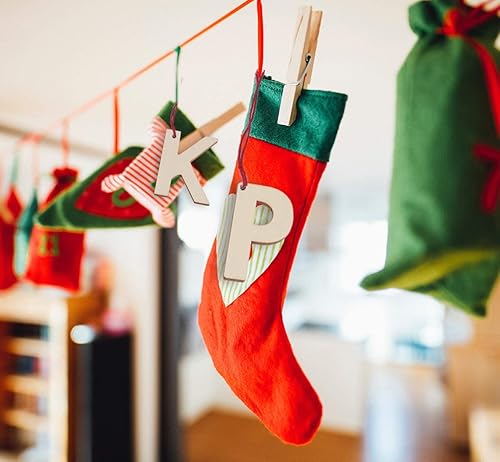 Miniatura 8 de Letras de madera de 3.0in  78 letras de madera para manualidades, letras de madera sin terminar para cartas, decoración de pared, bricolaje,