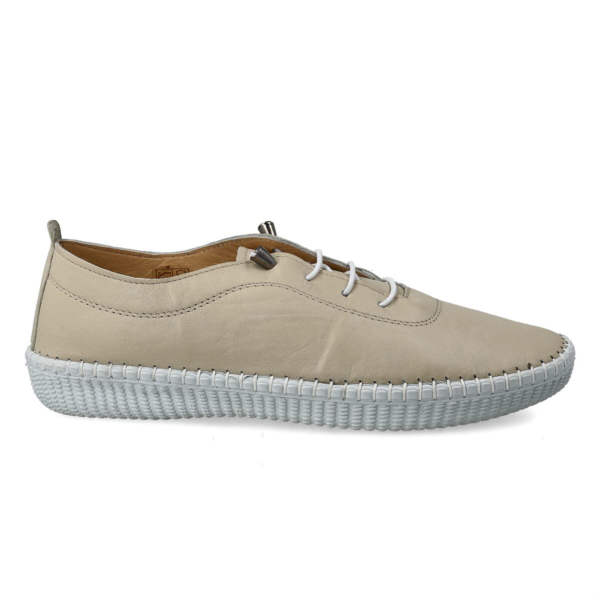 Zapatillas Deportivas Sneakers de Piel para Mujer. Flexibles y Cómodos. Zapatos Planos Casual. Cordones Elásticos. Gran Confort. Blanco, Negro, Cuero, Azul Marino, Celeste, Kaki, Rojo, Beige