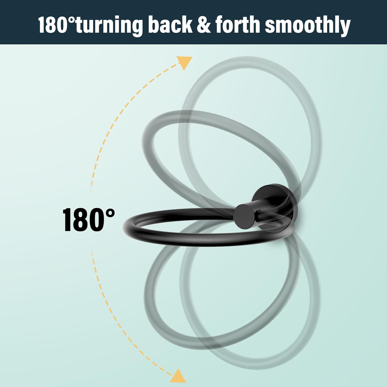 FORIOUS Toilet Paper Holder and Towel Ring Set