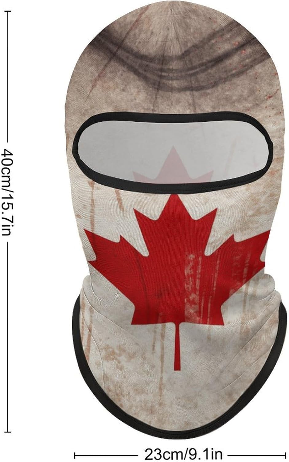 Balaclava Face Mask for Men Women Sun Protection Full Face Cover | Breathable Retro Canada Flag Full Face Mask Windproof Ski Mask Motorcycle Helmet Lining for Outdoor Sport Cycling