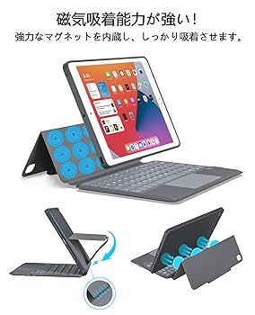 Amazon.co.jp: iPad 第9/8/7世代 キーボード付きケース Rucceko