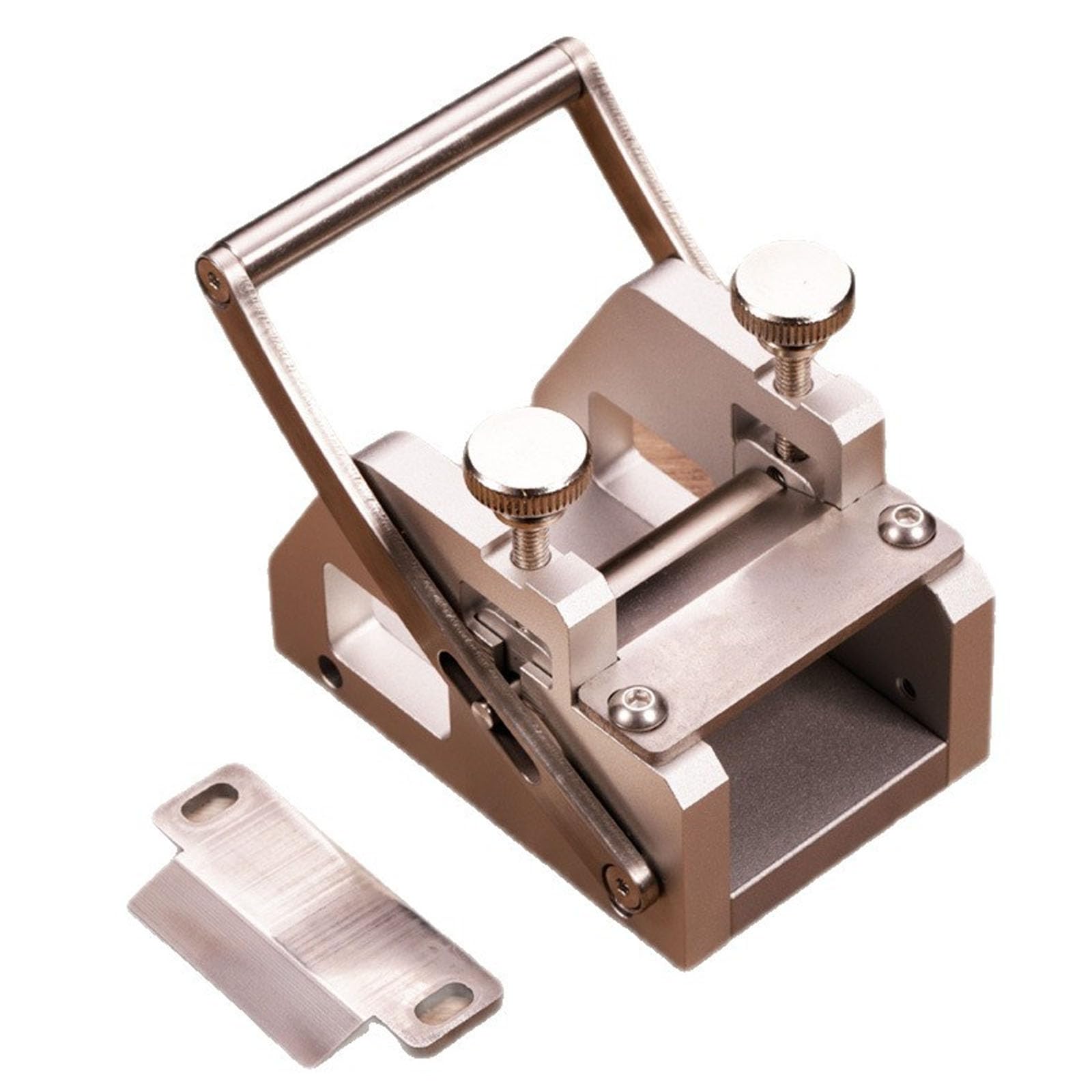 Máquina manual para rebajar cuero de 45 mm herramienta para dividir y biselar cuero para manualidades