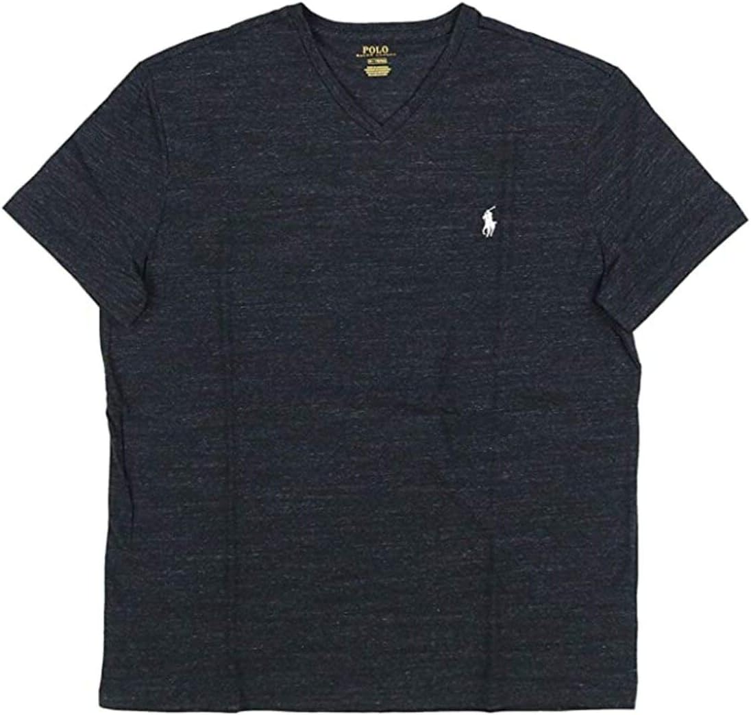 Polo RL Men's Big and Tall Crewneck Pony T-Shirt XX-Large Tall Black Heater