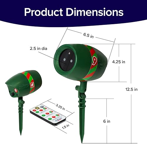 Miniatura 4 de Star Shower Proyector láser Ultra 9 para exteriores con control remoto, paquete de 2, como se ve en la televisión, nuevo modelo 2023 con 9 patrones