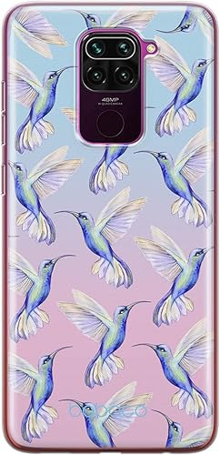 BABACO ERT Group - Funda de teléfono móvil para Xiaomi REDMI Note 9 original y con licencia oficial, diseño de colibrí 002 adaptado de forma óptima