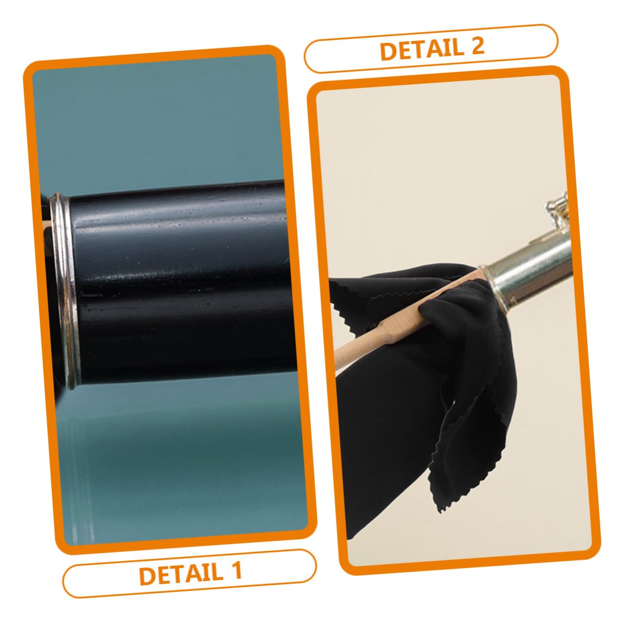 TOYANDONA 4sets Pulizia Per Flauto Kit Professionale Con Bacchetta e Panno Assorbente Strumenti Per La Manutenzione Della Musica Facile Da Trasportare e Utilizzare Per Musicisti e