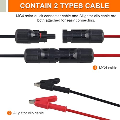 Miniatura 10 de FrogBro Probador de panel solar EL400B con pantalla LCD ultra transparente, panel fotovoltaico solar MPPT multímetro de circuito abierto,