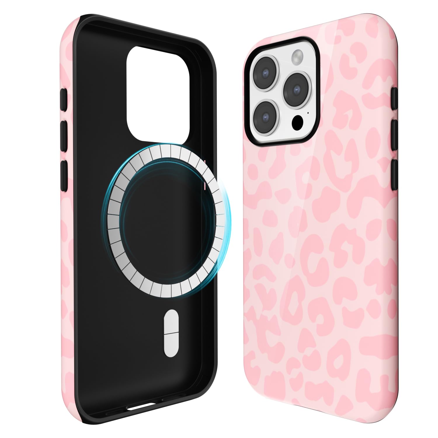 Svanove for iPhone 15 Pro Max Case Cheetah Print, Compatible with Magsafe Magnetic Leopard Phone Case, Girly Cute Trendy Retro Animal Print Aesthetic