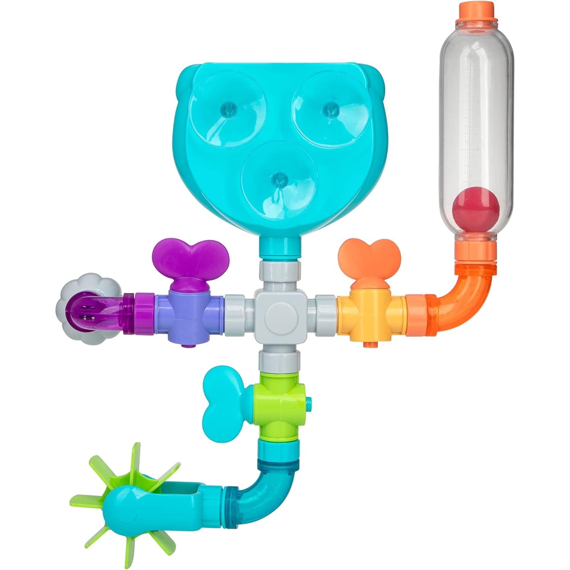 Nuby Wacky Waterworks | Giocattolo da bagno interattivo e colorato | Sviluppo cognitivo per bambini dai 18 mesi in su | Divertente ed educativo