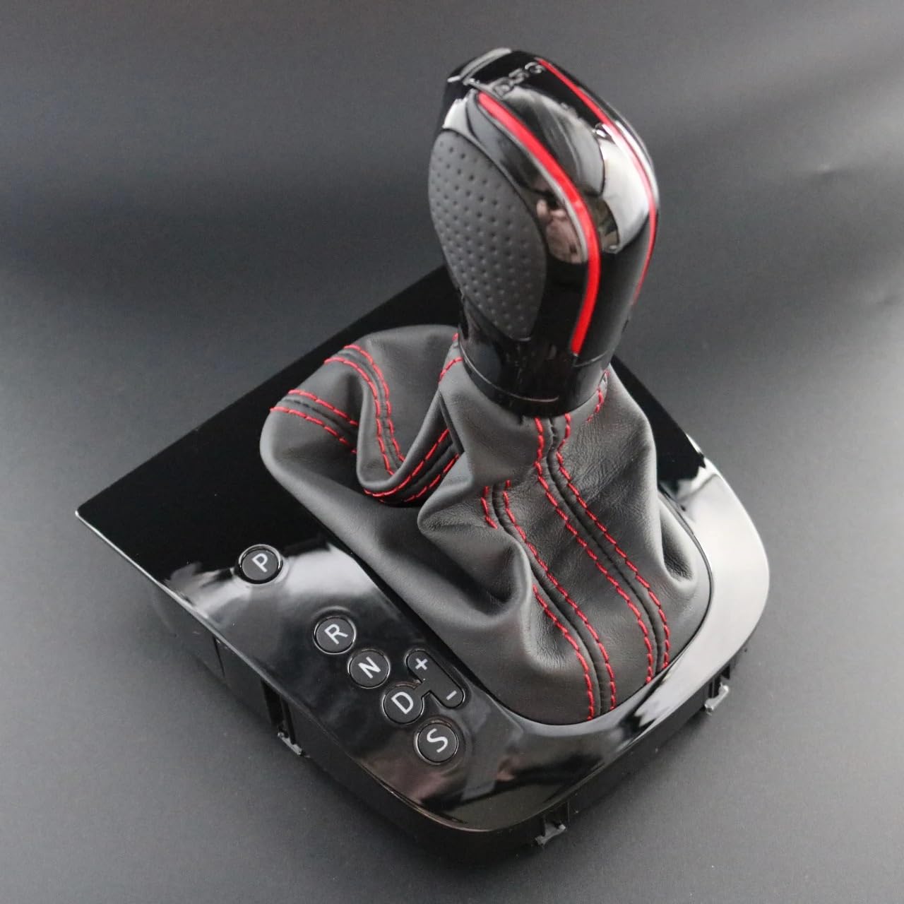 JFQYGMD for LHD DSG Gear Shift Knob with Dust Cover for VW for Golf 6 MK6 GTI GLI for Scirocco 16D 713 203A 16D713203A(LHD Leather)