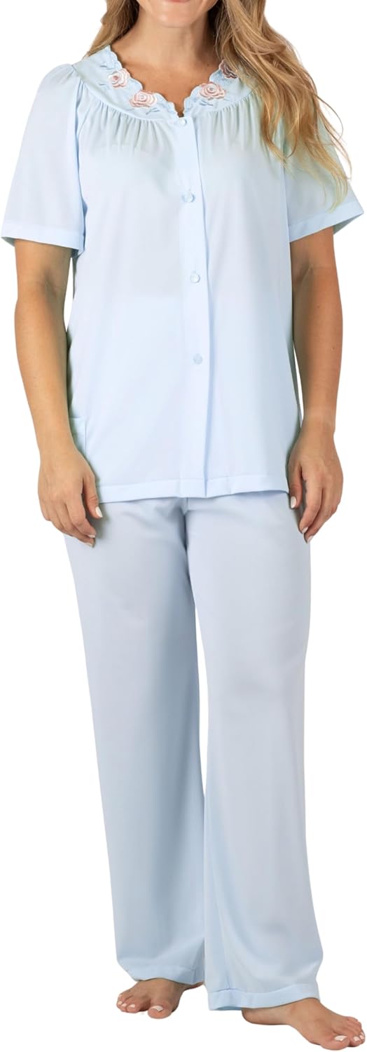 Shadowline Women's Petals Short Sleeve Pajama