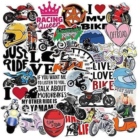 ヴィンテージ自動車・バイクステッカーセット 16枚 Amazon.co.jp: 50枚 オートバイクスタイル バイク ステッカーセット