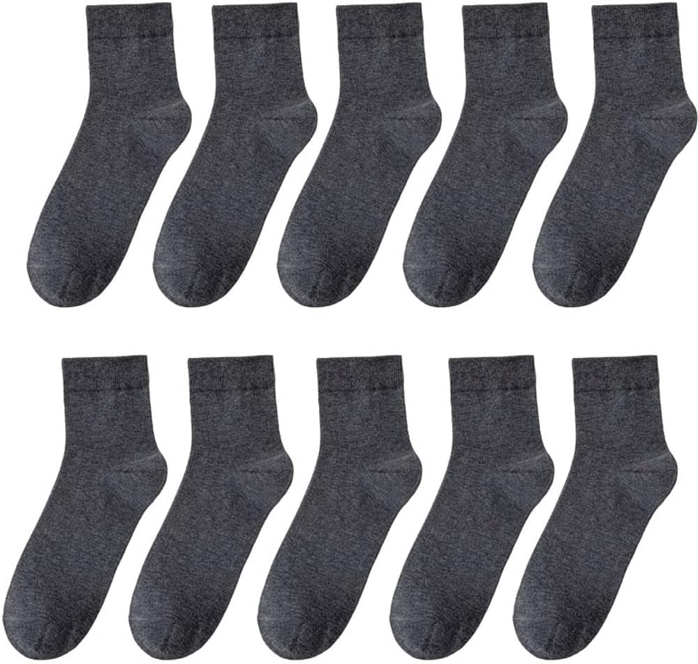 10 Pairs Of Men's Socks Business Breathable Thin Medium Tube Men