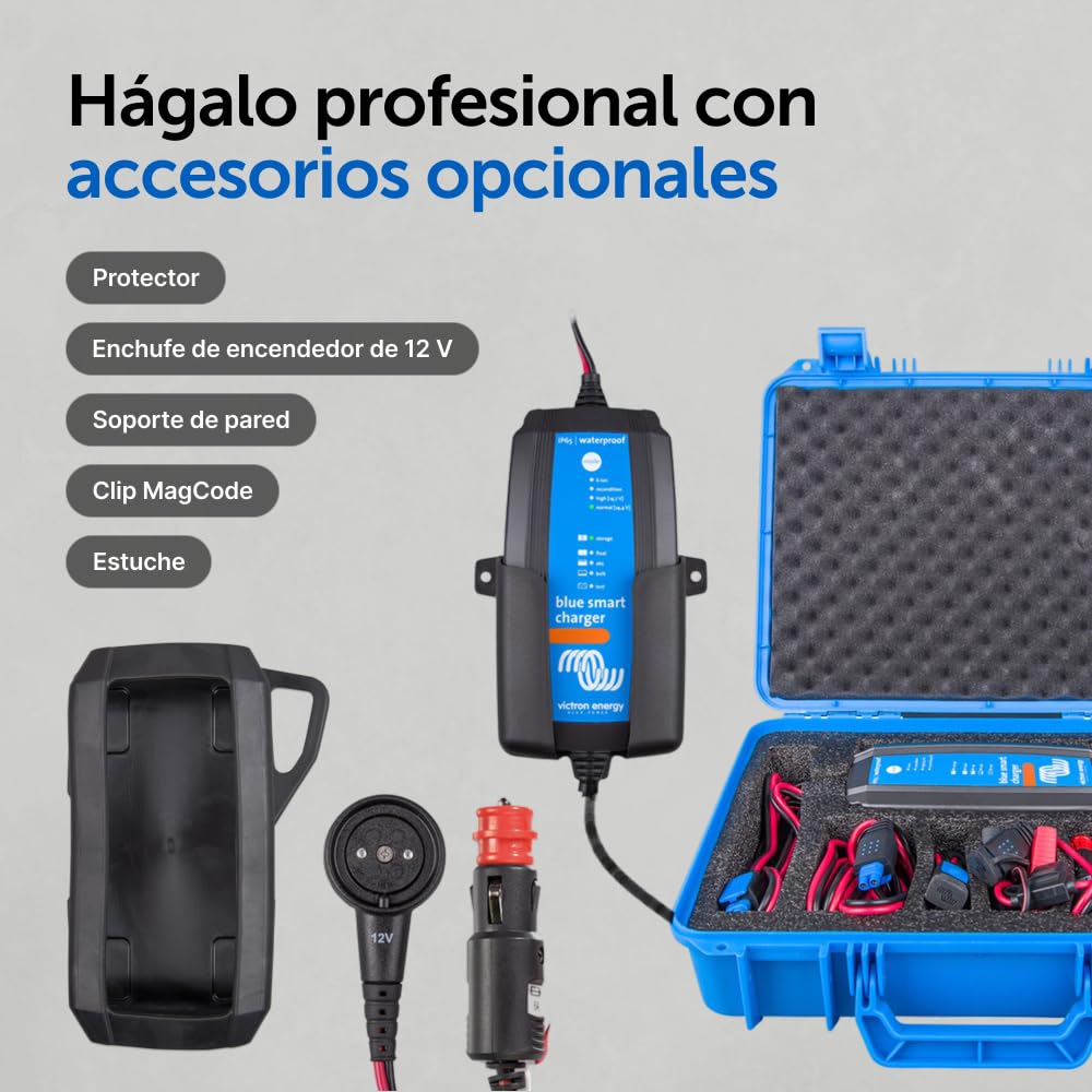 Victron Energy Blue Smart IP65 12-Voltios 25 amperios 230V, Cargador de Batería, Bluetooth (CEE 7/17)
