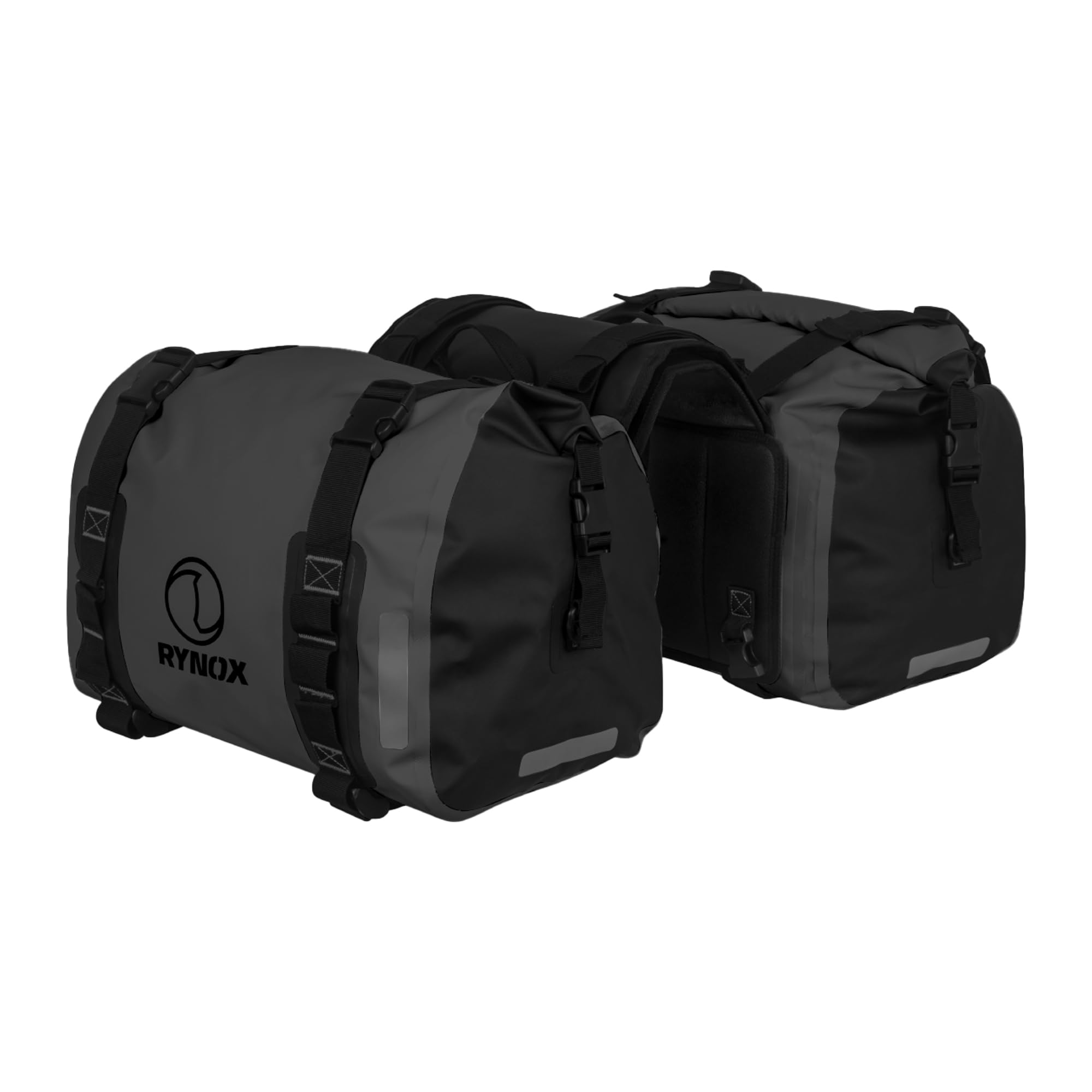 Rynox Vinyl Expedition Saddlebags 64L - 100% Stormproof Motorcycle Saddlebags