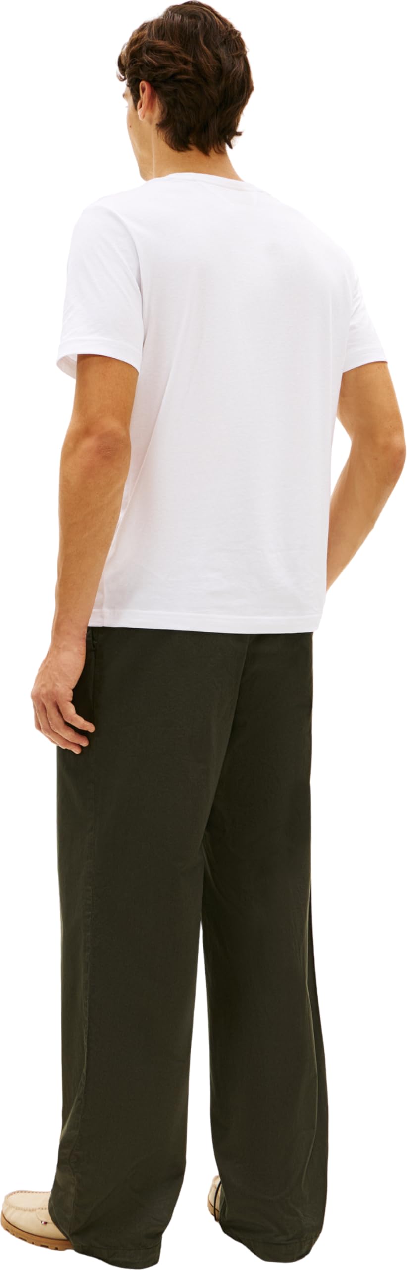 Tommy Hilfiger Herren T-Shirt Kurzarm Brand Love Text Box aus Baumwolle, Weiß (White), XXL – Ansicht 2