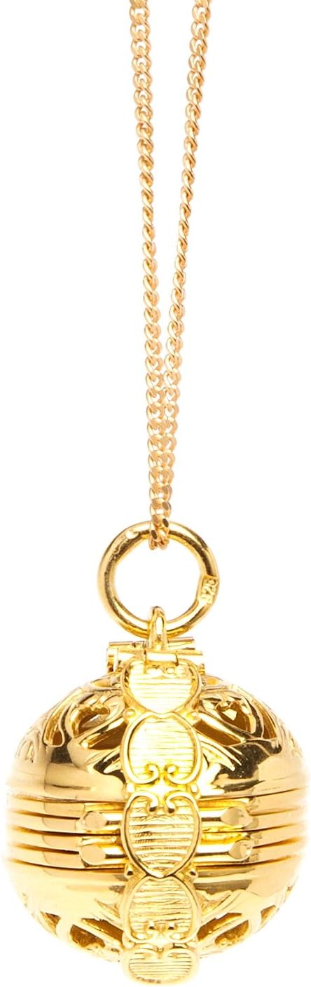 Memory Keeper Locket Pendant Necklace in 18 Carat Gold Vermeil by Lily Blanche