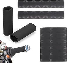 3 Pairs Universal Motorcycle Handlebar Grips Sleeve Heat Shrink Comfort Anti-Slip Anti-Vibration Soft Cover Motorcycle Grips