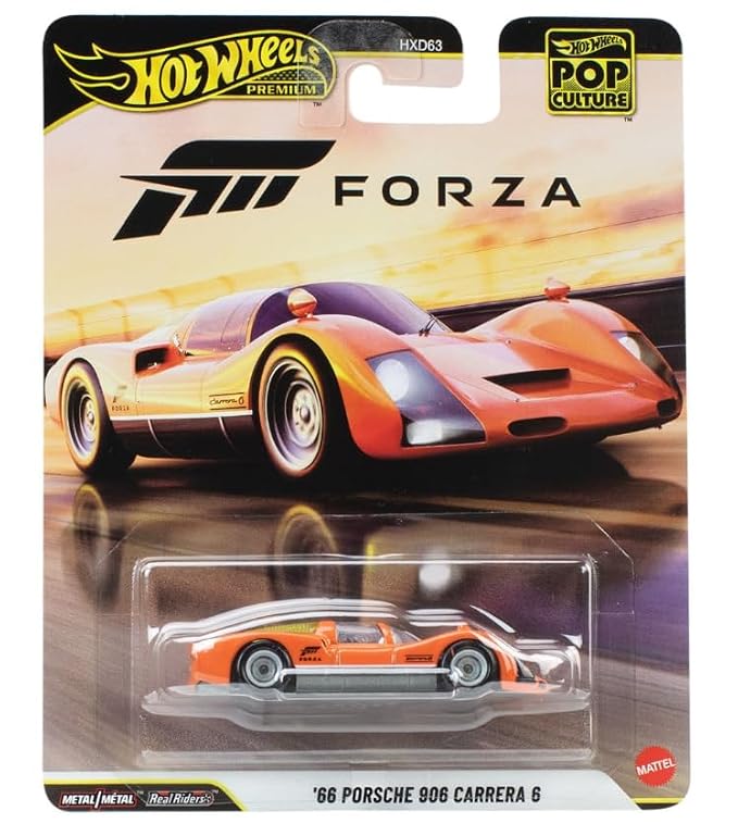 Hot Wheels 66 Porsche 906 Carrera 6, 1:64 Scale Die-Cast Replica from Popular Movie