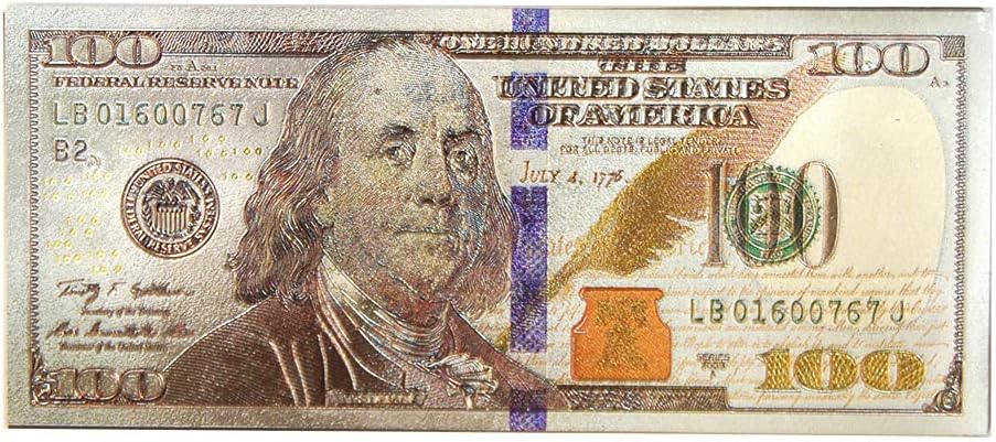 Rectangle 100 US Dollar New York NY At the price Fridge Souvenir - Magnet Seasonal Wrap Introduction