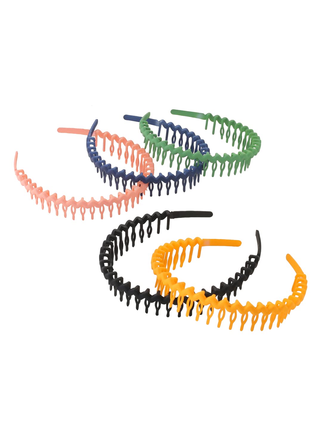 5 Pcs Zigzag Hair Bands Set for Birthday Accessories