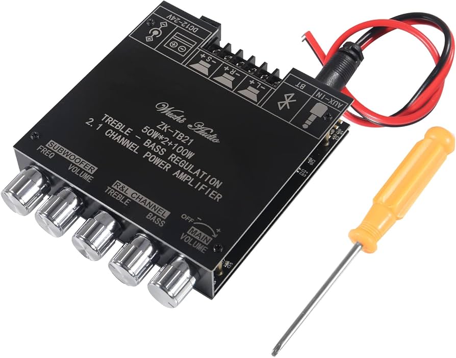 Amazon.com: Diitao ZK-TB21 2.1 Channel Amplifier Board with Treble