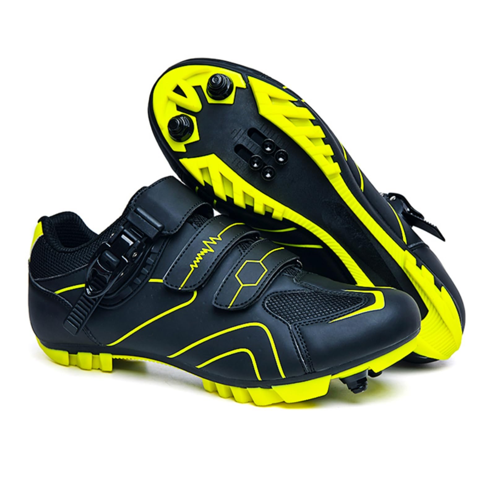 Mateju Zapatillas Ciclismo MTB Hombre Mujer, 36-47 EU Zapatillas Bicicleta de Montaña Hombre con Calas Respirables Antideslizantes para Deportes al Aire Libre