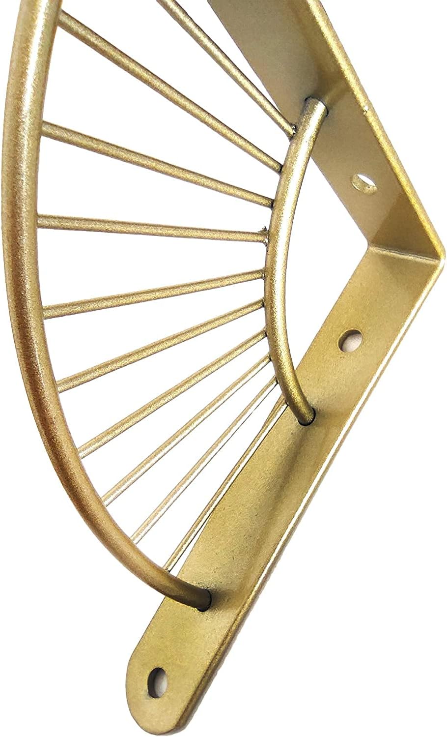 WGX Shelf Brackets,Wall/Display Shelf Hung Bracket DIY Shelf (Gold) 2pcs-Pack : Tools & Home Improvement