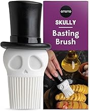 Skully Backpinsel von OTOTO – Silikon-Backpinsel, Küchenbürste, gruselige Geschenke, Totenkopf-Küchenzubehör