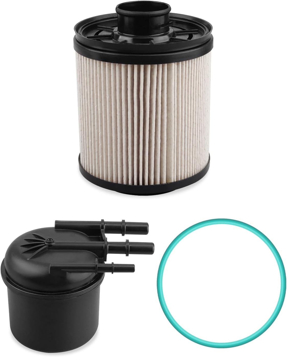 FD4626 FD4637 Diesel Fuel Filter Kit Fit for Ford F650 F750 6.7L 2017 2018 2019 2020 2021 2022 Replace HC4Z-9N184-B, HC4Z9N184A, FD-4637, PF46172 KIT