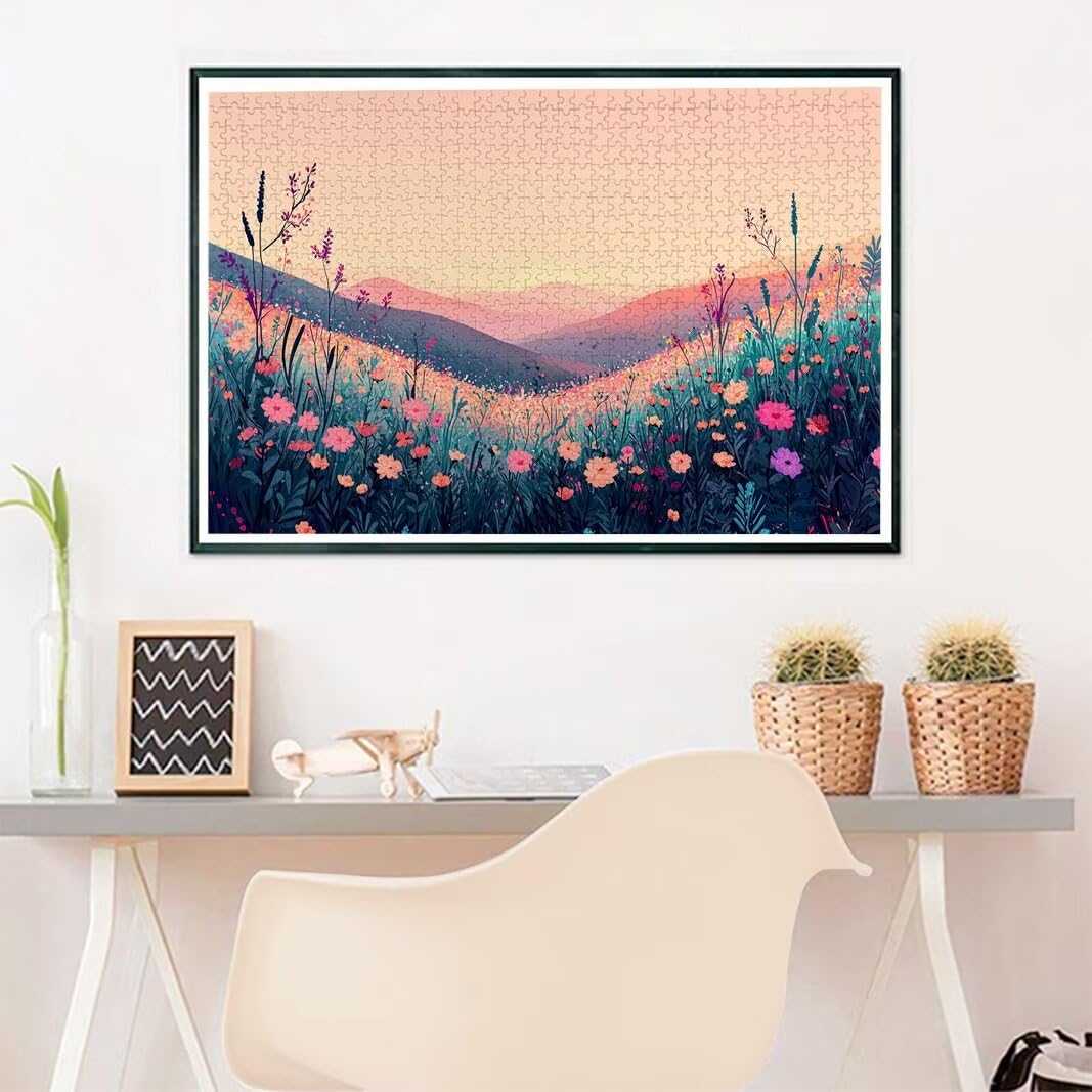 Puzzle 5000 Teile, Landschaft Puzzle 5000 Teile Erwachsene, Wiese Holzpuzzle Erwachsene für Heimunterhaltung, EIN Herausforderndes Rätsel, Puzzlespiele für Die Ganze Familie, Deko Wohnzimmer, -7457