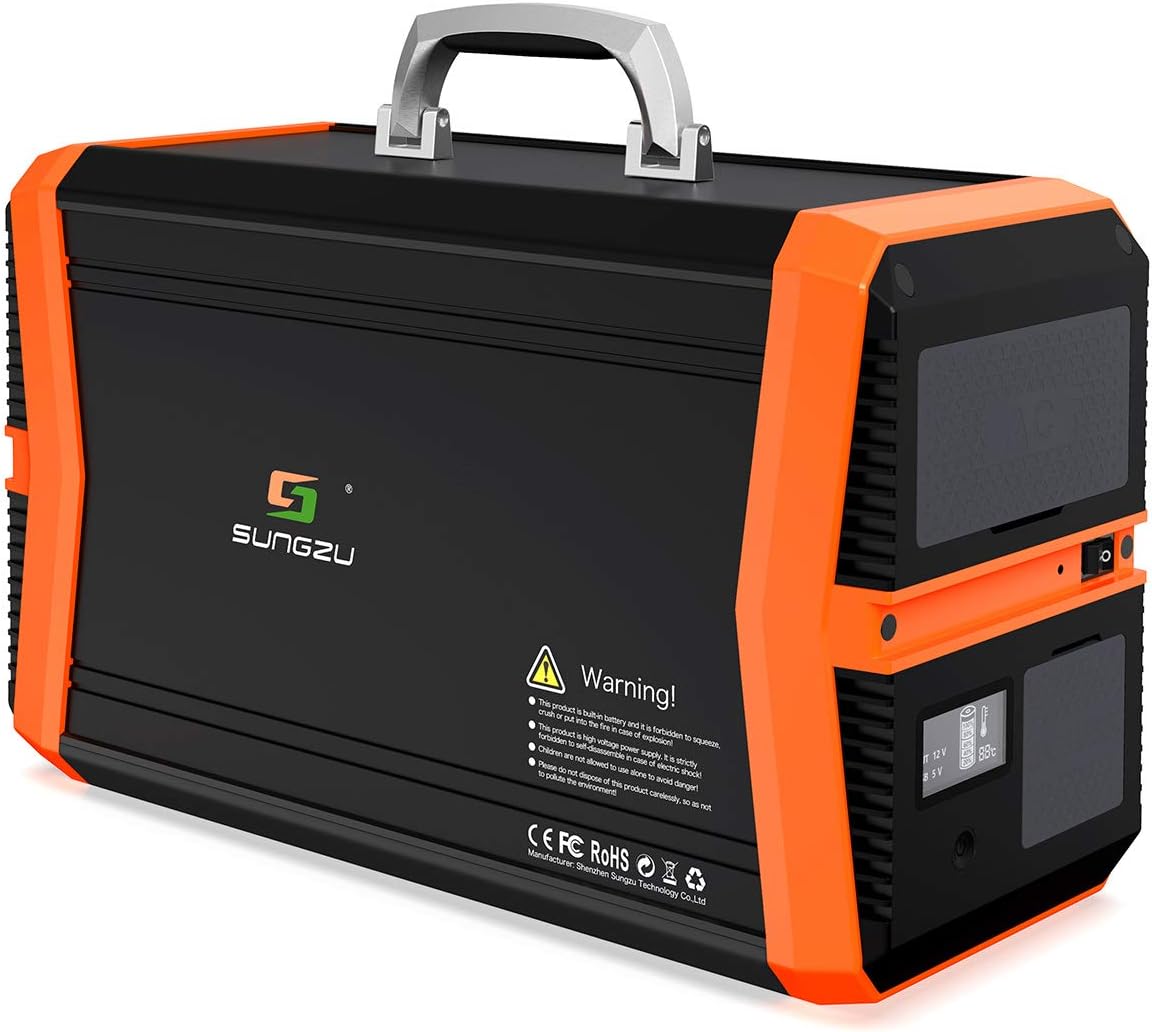 Portable Solar Generator 1010Wh Portable Power Station Emegency Backup Battery Pack Supply 110V/1000W AC Pure Sine Wave Outlet 2DC 4USB for Home Use and Outoor Camping Road Trip RV VAN