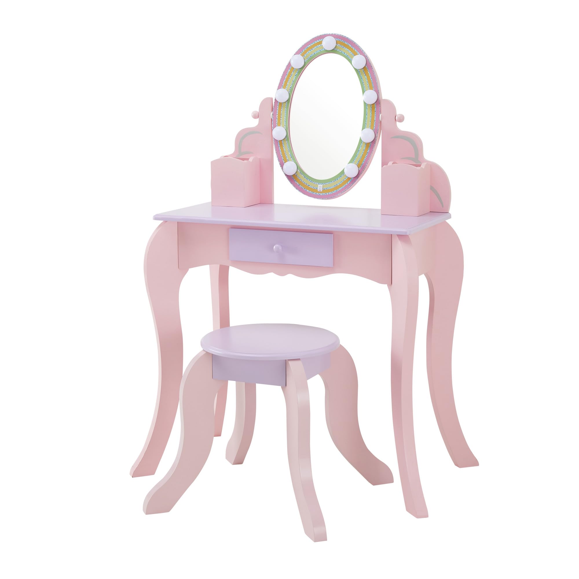 Little Princess Rapunzel Vanity with LED Illuminated Mirror