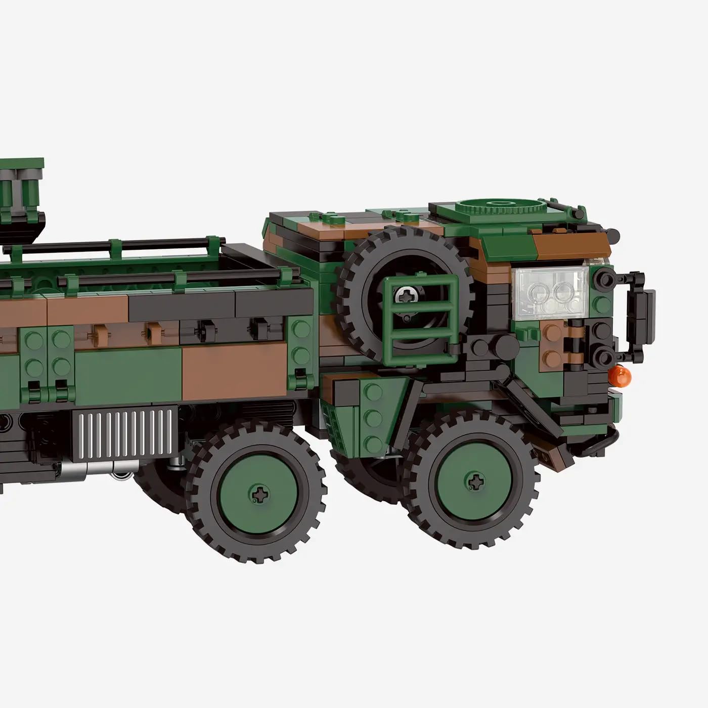 BlueBrixx Bundeswehr Kat 1 8x8 10 t, 934 bloques de sujeción, vehículo grúa