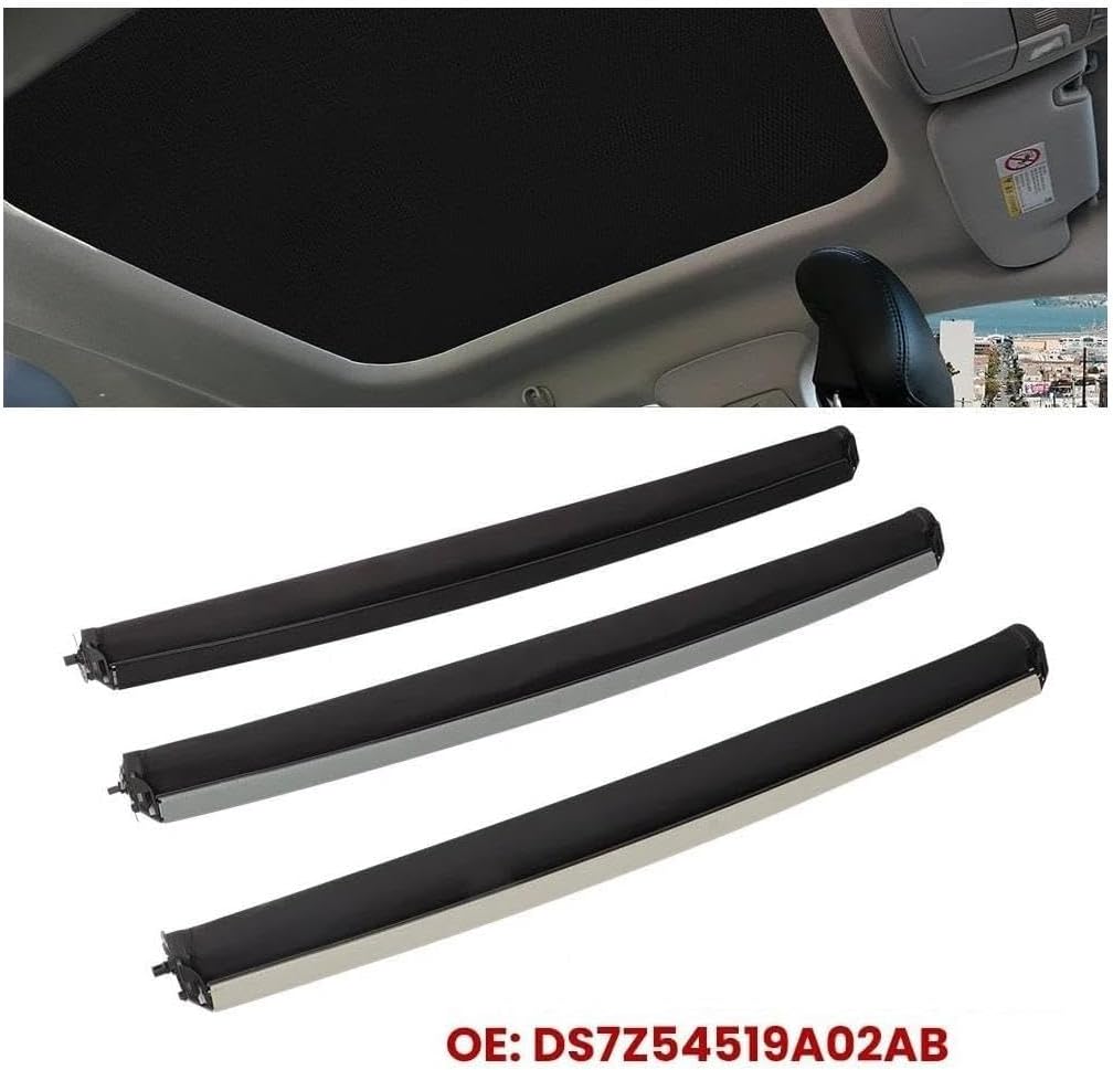 DS7Z54519A02AB Car Panorama Sunroof Sunshade Curtain Cover Assembly for Lincoln MKZ 2014-2016 2017 Roller Blind Roof Sun Shade Car Sun Visor