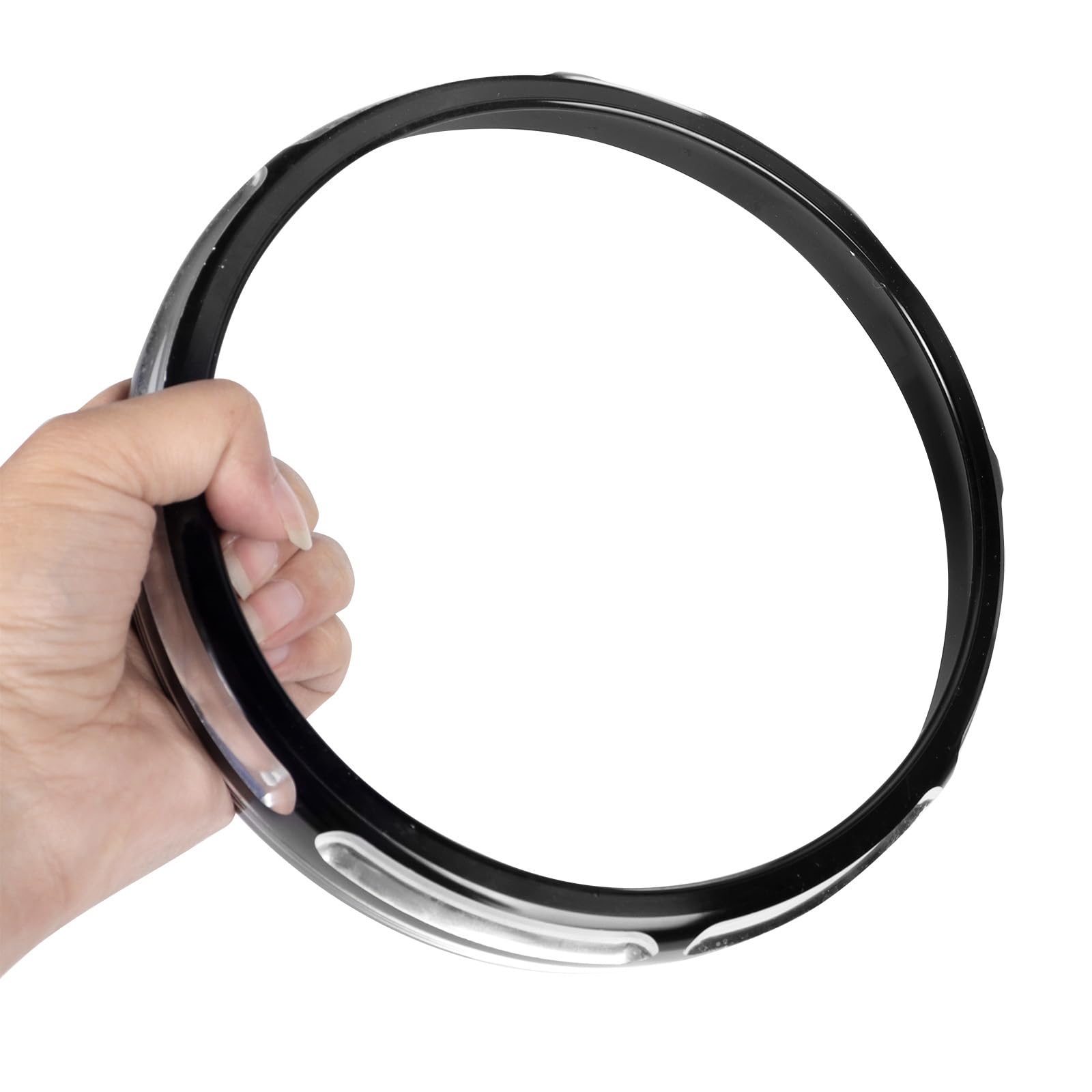 Anillos de aluminio para faros delanteros de motocicleta de 7 pulgadas, anticorrosión, anillos de faros delanteros de instalación sencilla para bicicleta