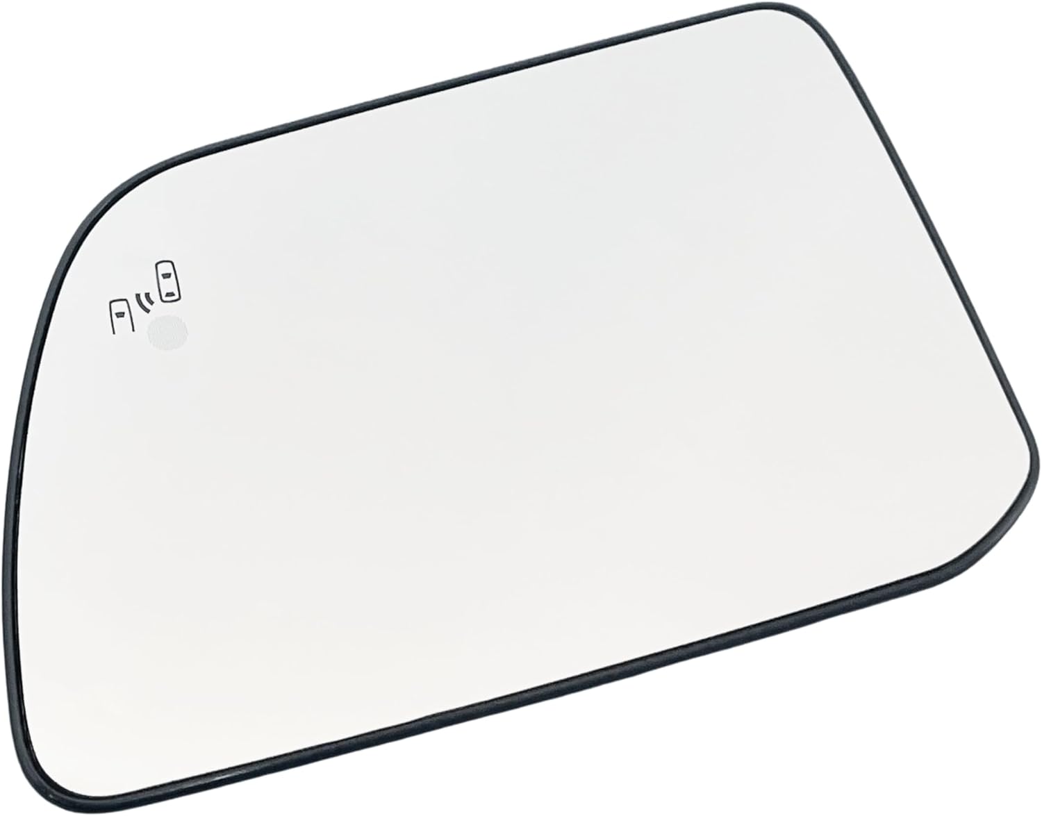 Left Driver Side Mirror Glass Heated With Blind Spot Detection Without Auto Dimming Replacement Compatible with 2011-2015 Lincoln MKX for 2011-2014 Ford Edge (Driver Blind Spot No-Anti-glare)