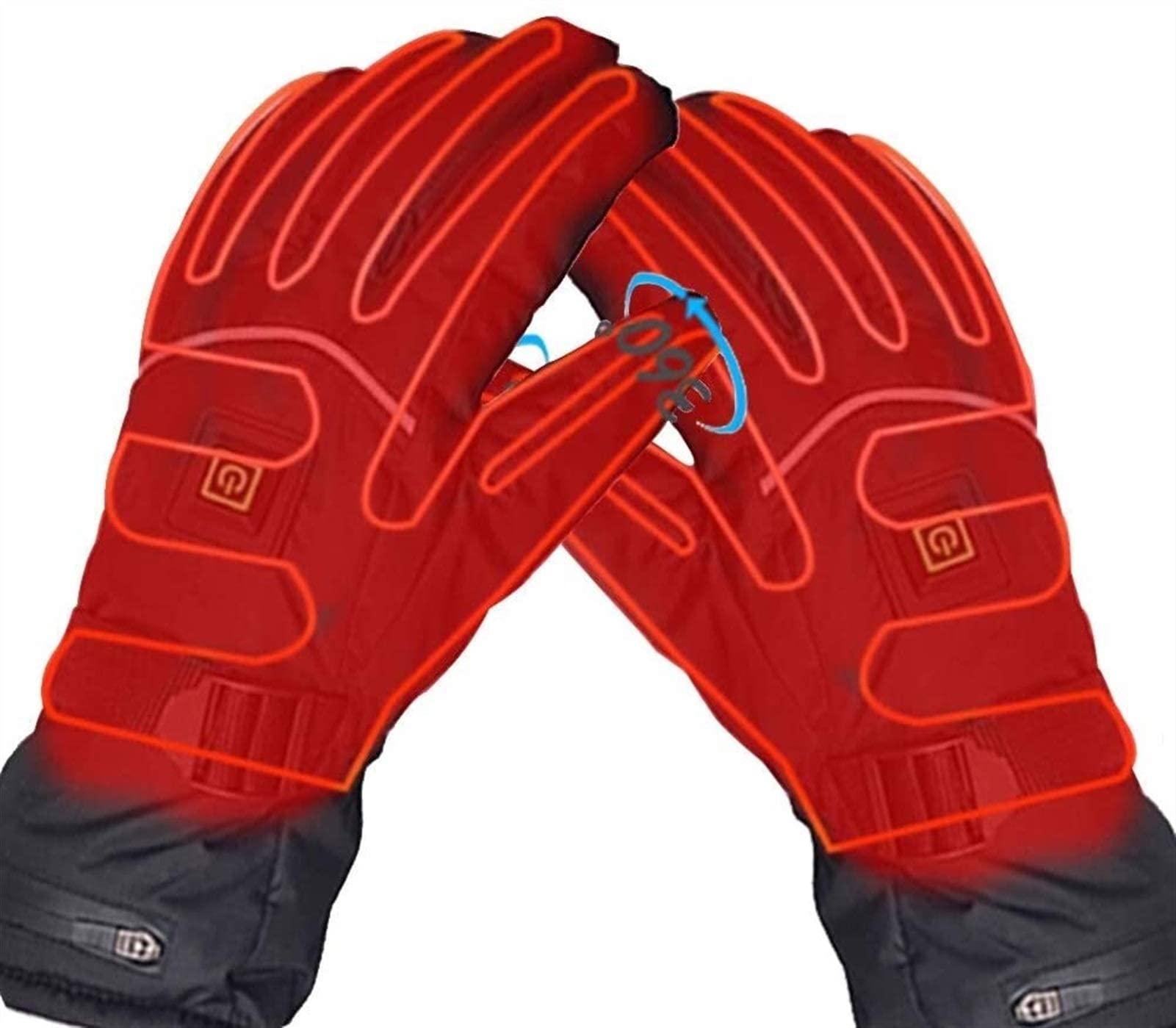 Gants chauffants d'hiver pour hommes femmes parfaits pour le vélo et la marche