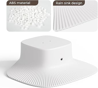 Eufy レインカバー サン&レインシールドカバー Eufy SoloCam S340対応 紫外線防止 高耐久 ABS 耐候 プロテクター ケース ソーラーワイヤレスセキュリティカメラ用 カバーのみ、カメラなし