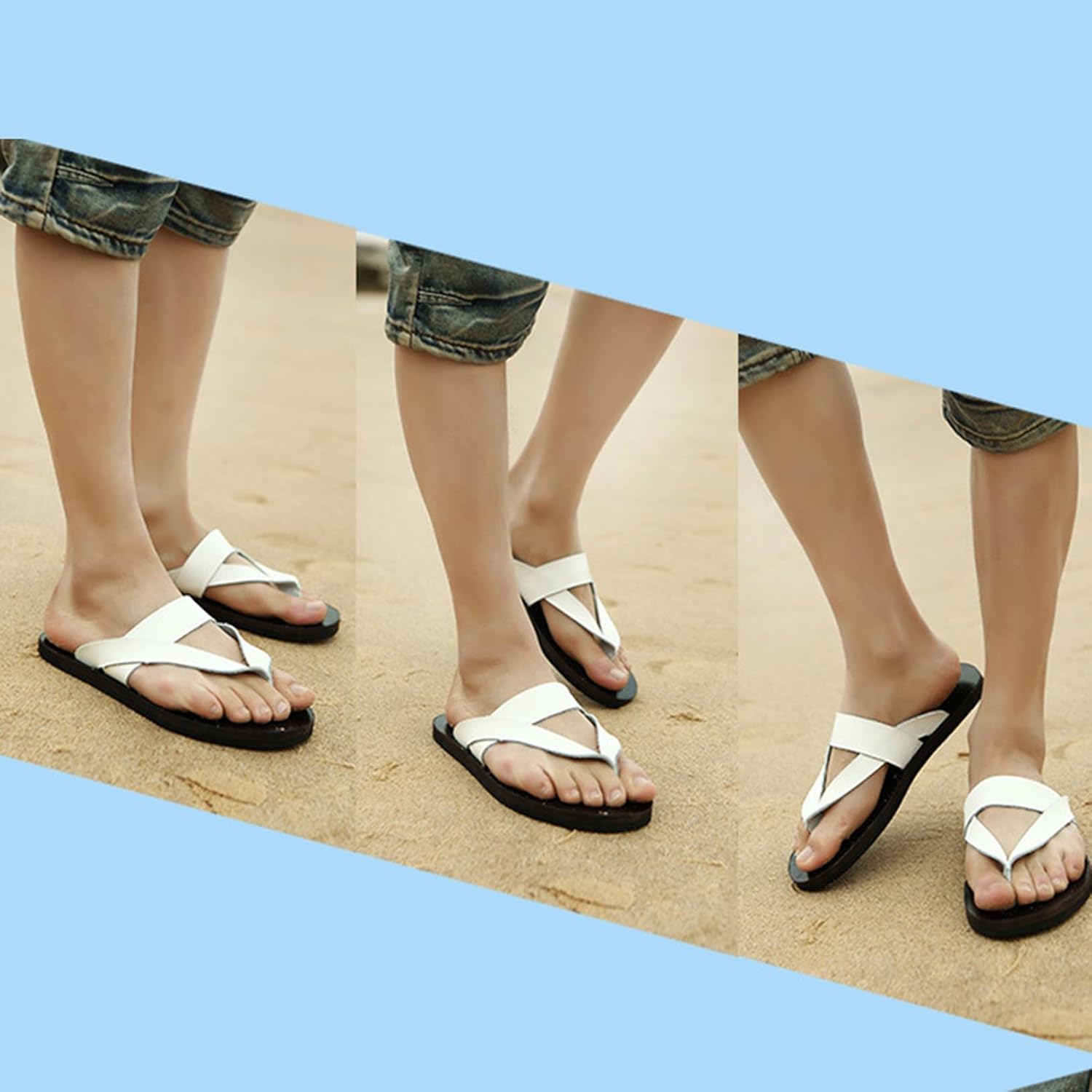 [IJGE] メンズ トングサンダル コンフォート フラット ビーチサ リゾート アウトドア 鼻緒 大人 防滑 軽量 屈曲 レディー