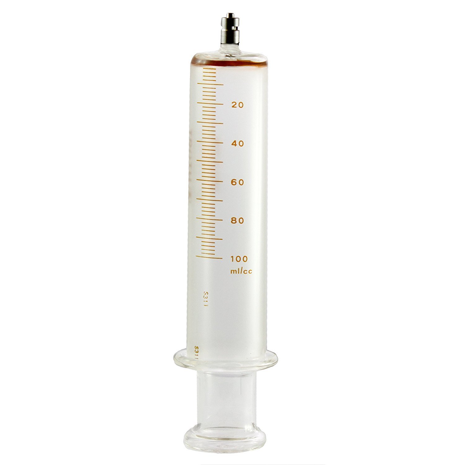 TRUTH 100 ML Jumbo Glass Syringes Metal Luer Lock Tip, Pack Of 100