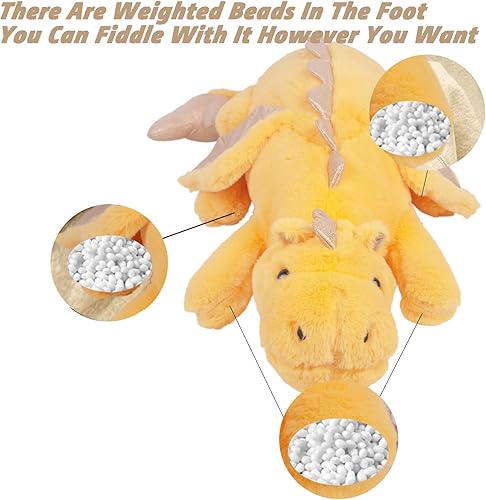 Miniatura 71 de ARELUX Peluche grande de dragón de 36 pulgadas, suave peluche de pterosaurio verde, almohada gigante de dinosaurio mullido con alas para amigos