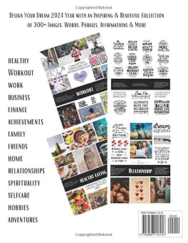2024 Vision Board Clip Art Book For Black Girls: Create Motivational & Powerful Vision Board From 300+ Pictures, Quotes and Affirmations | Reach Your Full Potential in 2024