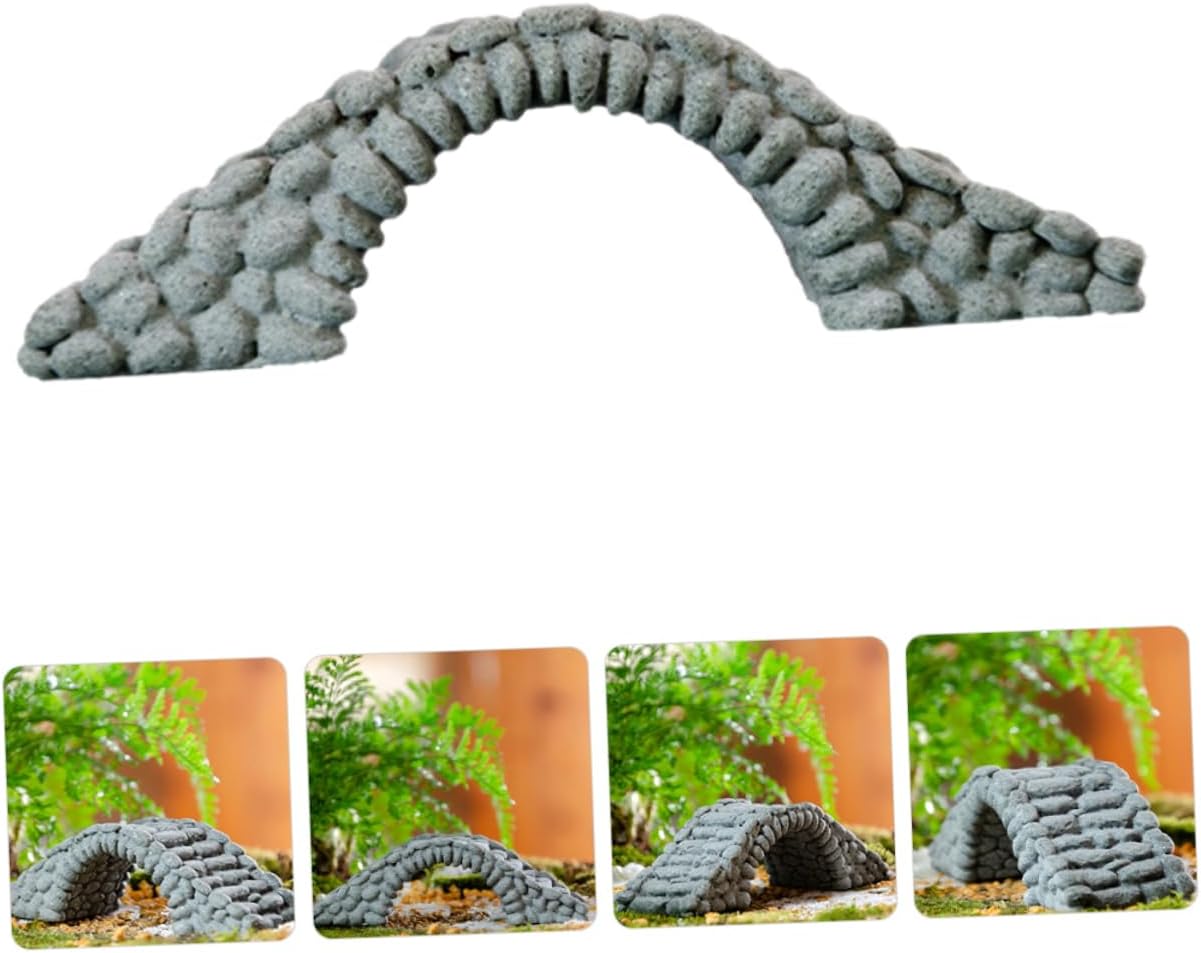 BESPORTBLE 4pcs Bridge Model Decor Mini DIY Bridge Resin Miniature Garden Accessory Unique Outdoor Ornament
