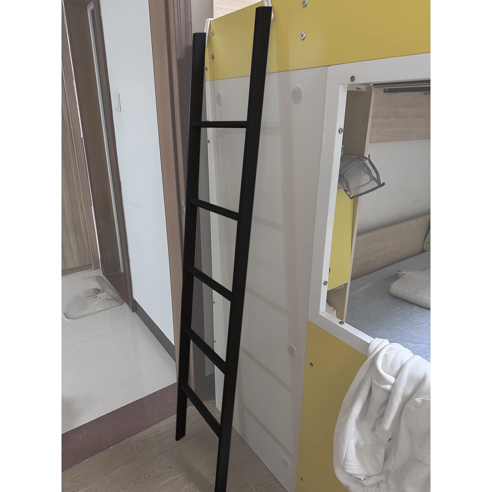 LXLZYXSF Etagenbett Ersatzleiter, Metall Kletterleiter Für Erwachsene Ältlich Kinder Camper Hochbettleiter, 130 140 150 160 170 180 cm (Size : Floor+Hook-1.6m/62.9")