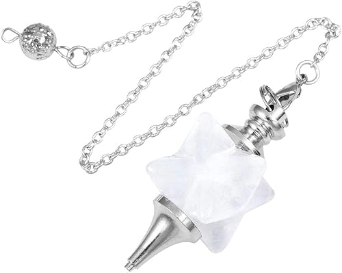 TUMBEELLUWA Cristal curativo Péndulo Chakra Cuarzo Radiestesia Piedra Energética Adivinación Reiki Meditación Equilibrio