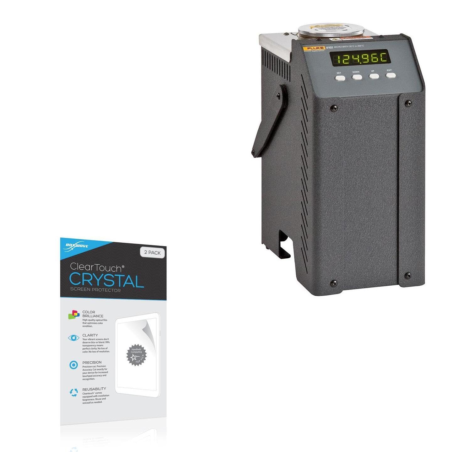 BoxWave Screen Protector Compatible with Fluke Calibration 6102 - ClearTouch Crystal (2-Pack), HD Film Skin - Shields from Scratches