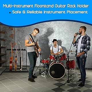 Pyle PGST43 Support de guitare multi-instruments, noir - Les Beatles, Paul McCartney, John Lennon, RIngo Starr, George Harrison Pyle PGST43 Support de guitare multi-instruments, noir – Image 5